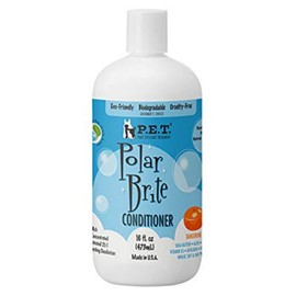 Polar Brite Tangerine Conditioner for Dogs – Whitens & Soothes Sensitive Coats – Made in USA by P.E.T. (16 oz)