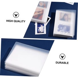 CORHAD 2Pcs Transparent Photo Album for Photos Capacity Cards Storage Container Picture Album for Scrapbooking Stylish Memory Organizer with Workmanship