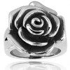 West Coast Jewelry ELYA Women's Antiqued Blooming Rose Stainless Steel