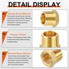 Rebower 4 Pack Female to Male Adapter Converts 1/4" MNPT