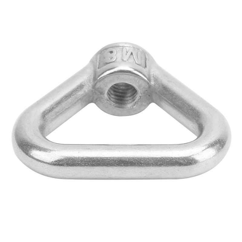 10pcs Silver Screw Nut 304 Stainless Steel Triangle Ring Nut