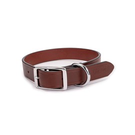 King Buck Leather Dog Collar with D Ring, Leather, Small