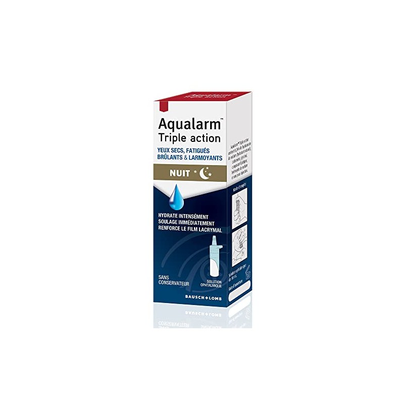 Aqualarm Triple Effect for Dry, Tired, Burning & Watery Eyes,
