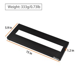 AZOR Mini Guitar Pedal Board | Aluminum Alloy, Super Lightweight (0.58lb) | Portable Effect Pedalboard with Carry Bag | Compact Size 14.5"x5.7"