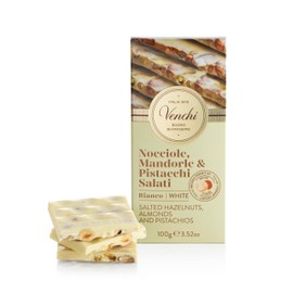 Venchi White Chocolate with Pistachios and Salted Nuts
