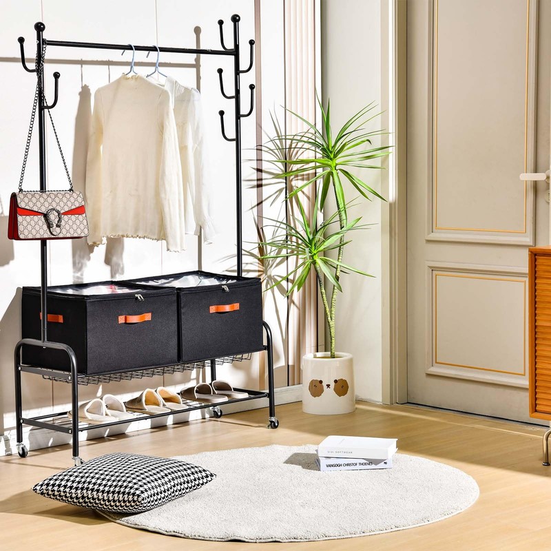 INSTY 2 Pack Shoe Organizer for Closet, Fits up to