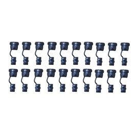 20pcs Strain Relief Bushing for Round Wire 0.3Inch, 6N-4 Strain Relief Bushing (Black, 6N-4 for 0.3 inch Wire)