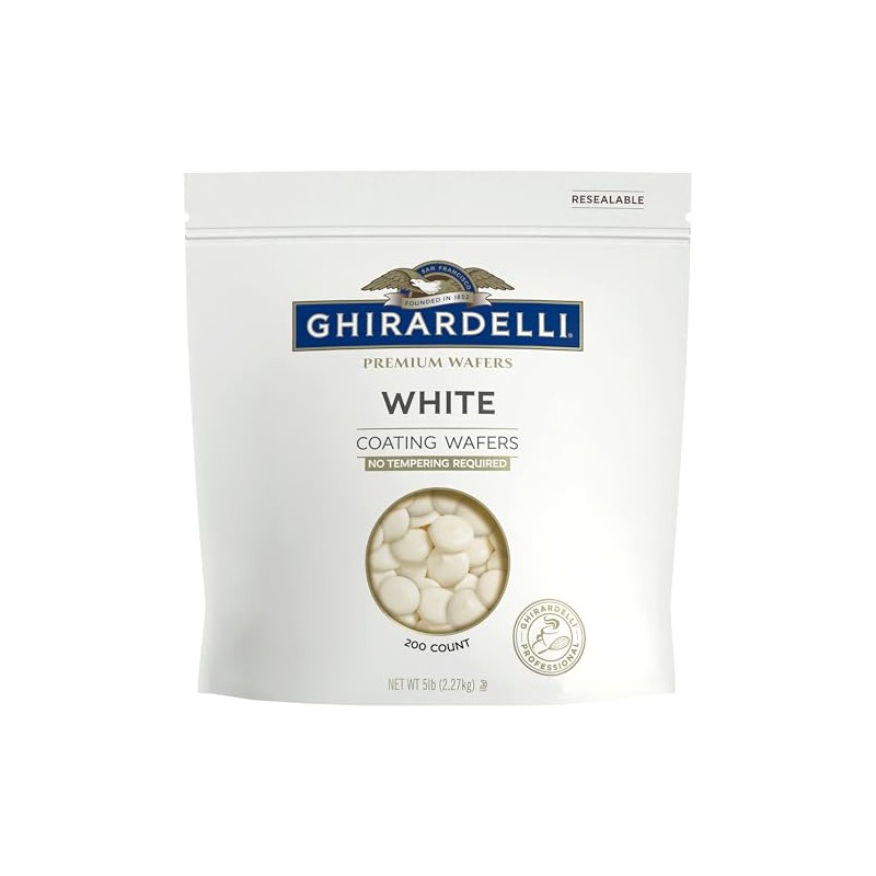 Ghirardelli Premium White Coating Wafers, 5lb Bag