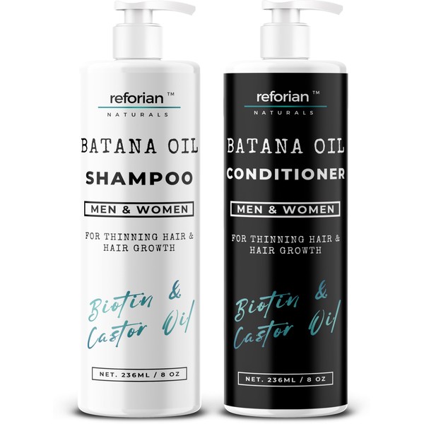 Batana Shampoo and Conditioner for Thinning Hair Shampoo and Conditioner