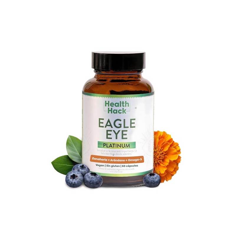 Health Hack Eagle Eye Platinum Apoya Visión Salud Ocular Polvo