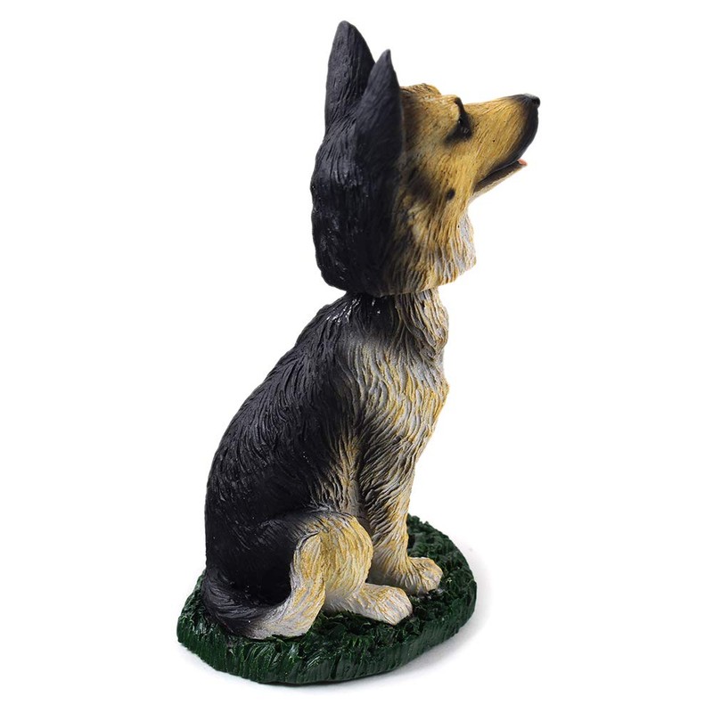 Animal Den German Shepherd Tan and Black Dog Bobblehead Figure