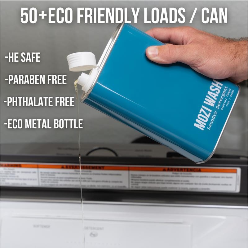 Mozi Wash Luxury Scented Laundry Detergent, Ultra Concentrated 50+ Loads