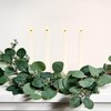 salipt Flameless White Taper Candles Flickering with Timer and 10-Key