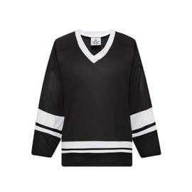 EALER H400 Series Blank Ice Hockey Practice Jersey League Jersey for Men and Boys - Senior and Junior - Adult and Youth Black/White