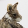 KANGAROO FUR FIGURINE – Soft Animal Statue – Realistic Handmade