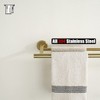 JQK Double Towel Bar 27 Inch, Brass Gold Useable Length