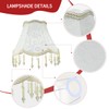 Eastlion 10" Handmade Pendant UNO lampshade for Table Lamps,Floor Lamps,15