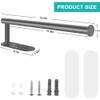 Grey Paper Towel Holder Under Cabinet Wall Mount