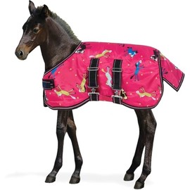 Tack Shack of Ocala Centaur Foal Turnout Blanket, Waterproof Turnout Blanket, 600 Denier, 200g Polly Fill Turnout Blanket (Berry Pony, 42)