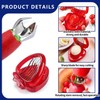 2 Pcs Strawberry Huller and Cutter Set, Pedicle Remover Tool