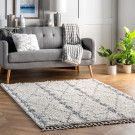 nuLOOM Selah Geometric Shag Accent Rug, 2x3, Beige