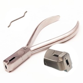 SHUODI Dental Ortho Z Bent Bending Pliers,Z-Bend Forming plier Dental Wire Bending Forceps (1 Piece Z Bent 4.5mm)