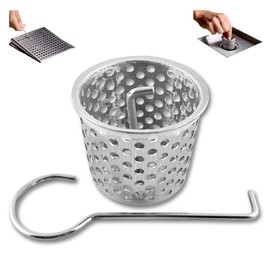 Shower Drain Strainer for Oatey Designline Shower Drain, Linear and Square with Shower Drain Key for Drain Grate Removal, Stainless Steel