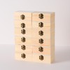 36 pcs Small Wooden Box for Crafts, 4.3inX2.7inX1.8in Unfinished Wooden