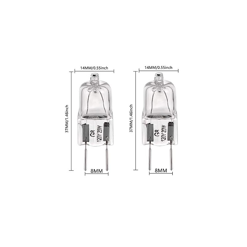 Generic 10x G8 120V 20W-50W 2700K Warm White Halogen Light