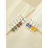 YL 925 Sterling Silver Teardrop Dangle Drop Earrings for Women