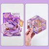 4 Sets DIY 3D Fun Mini House Scenes Stickers with
