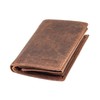 GreenLand NATURE Rub Off Schreibmappe Leder 34 cm, dunkelbraun