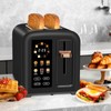 SEEDEEM Toaster 2 Slice, Touch Control Stainless Toaster LCD Display,
