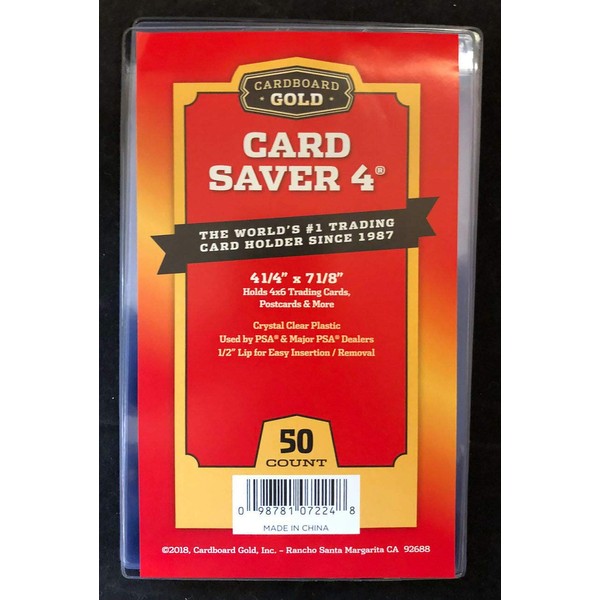 Cardboard Gold (1pk of 100) CS4 Card Saver 4 Pro