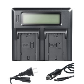 DSTE 1.5A Dual Battery Charger Compatible with Sony NP-FZ100 Battery and a6600, a6700, ZV-E1, FX3, FX30, A1, A7CII, a7C, A7III, A7IV, A7RIII, A7RIV, A7RV, A7SIII, A9, A9II, A9R, A9S Cameras