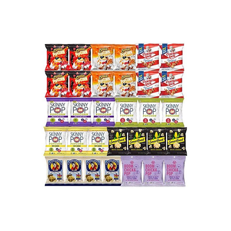Popcorn Variety Pack - Snack Bag Assortment Care Package -