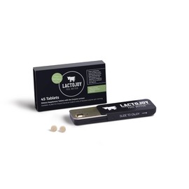 LactoJoy Lactase Pills 14,500 I 45 Pieces I Powerful Lactase Enzymes for Lactose Intolerance I Ultra Pure Lactase for Improved Digestion I No Silicon Dioxide, No Artificial Flavors, No Sucralose