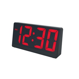 Caliber HCG006 Digitaler Wecker mit großem LED-Display, 2 Weckzeiten, Einstellbarer Snooze, dimmbar, Temperaturanzeige, Netz- und Batteriebetrieb – ideal für Reisen & Zuhause