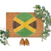 DecStic Soccer Jamaica Flag Coir Door Mat Door Mats Thick