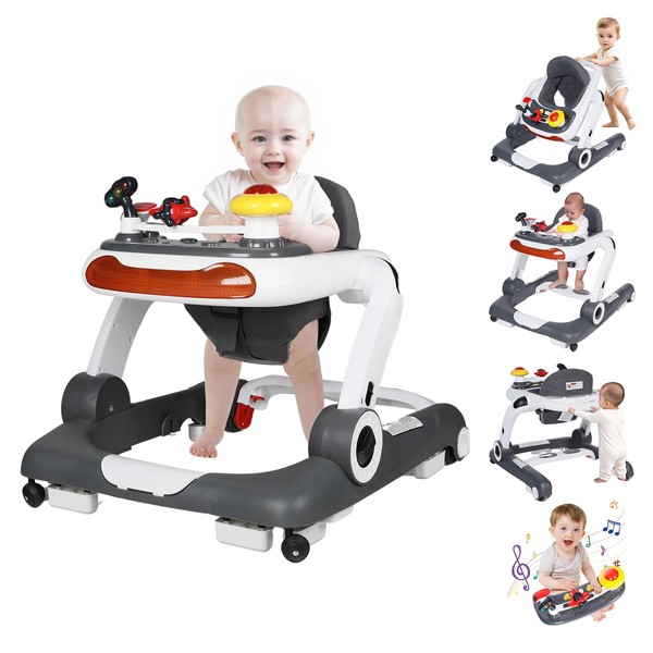 Kinder King Baby Walker with Music & Lights, 5 in