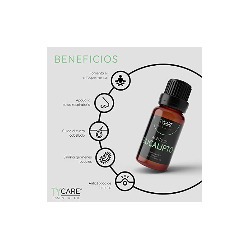 Aceite Esencial de Eucalipto (Eucalyptus Globulus) - 100% PURO PREMIUM