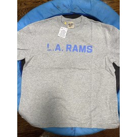Gallery Dept LA Rams Short Sleeves Tshirt Color Heather Gray Size Large