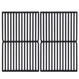 Leship 15 inch Grill Grates Replacement for Weber 7522 Spirit E/S 200 E/S210 Spirit 500 Genesis Silver A, Cast Iron Cooking Grid for 7523 7521 65904 65905 (15 x 11 1/4) 2PCS
