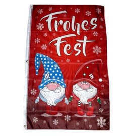 Flag Merry Christmas Gnome 90 x 150 cm