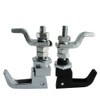 2PCS Black Powder Coated Lift and Turn Compression Latch, Adjustable