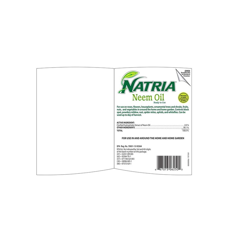 Natria 706250A Neem Oil Pest and Disease Control, 24-Ounce, Ready-to-Use