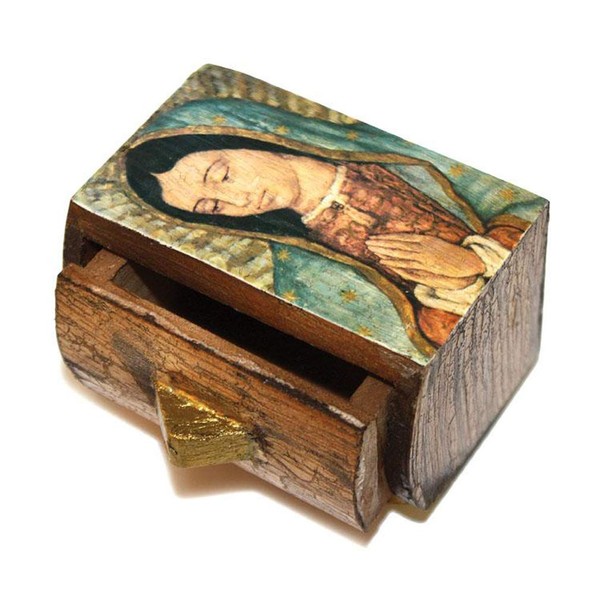 Gigi's Classy Kids Our Lady of Guadalupe Wood Chest Mini