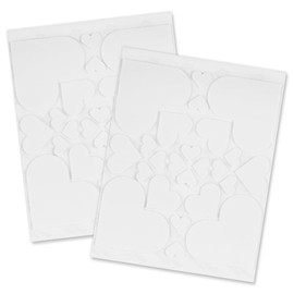 3L Corporation Self-Adhesive Scrapbook Foam Embellishment Shapes, Hearts