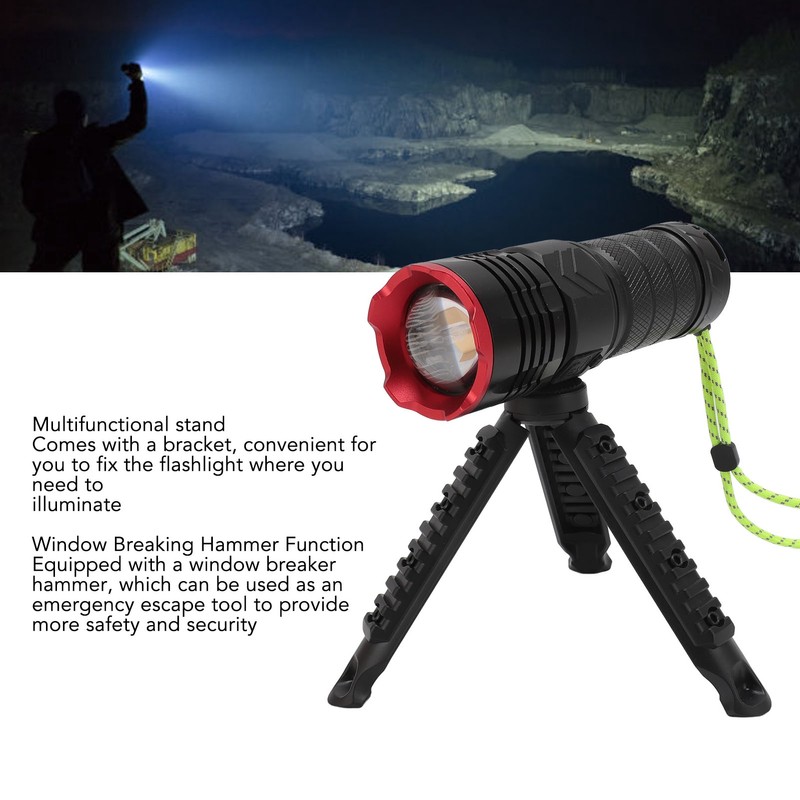 Outdoor Flashlight Professional White Laser High Brightness Waterproof Long Range