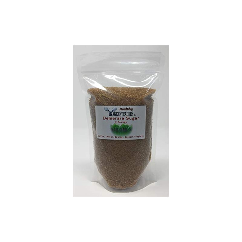YANKEETRADERS, Demerara Sugar (Unrefined Sugar) ~ 2 Lbs